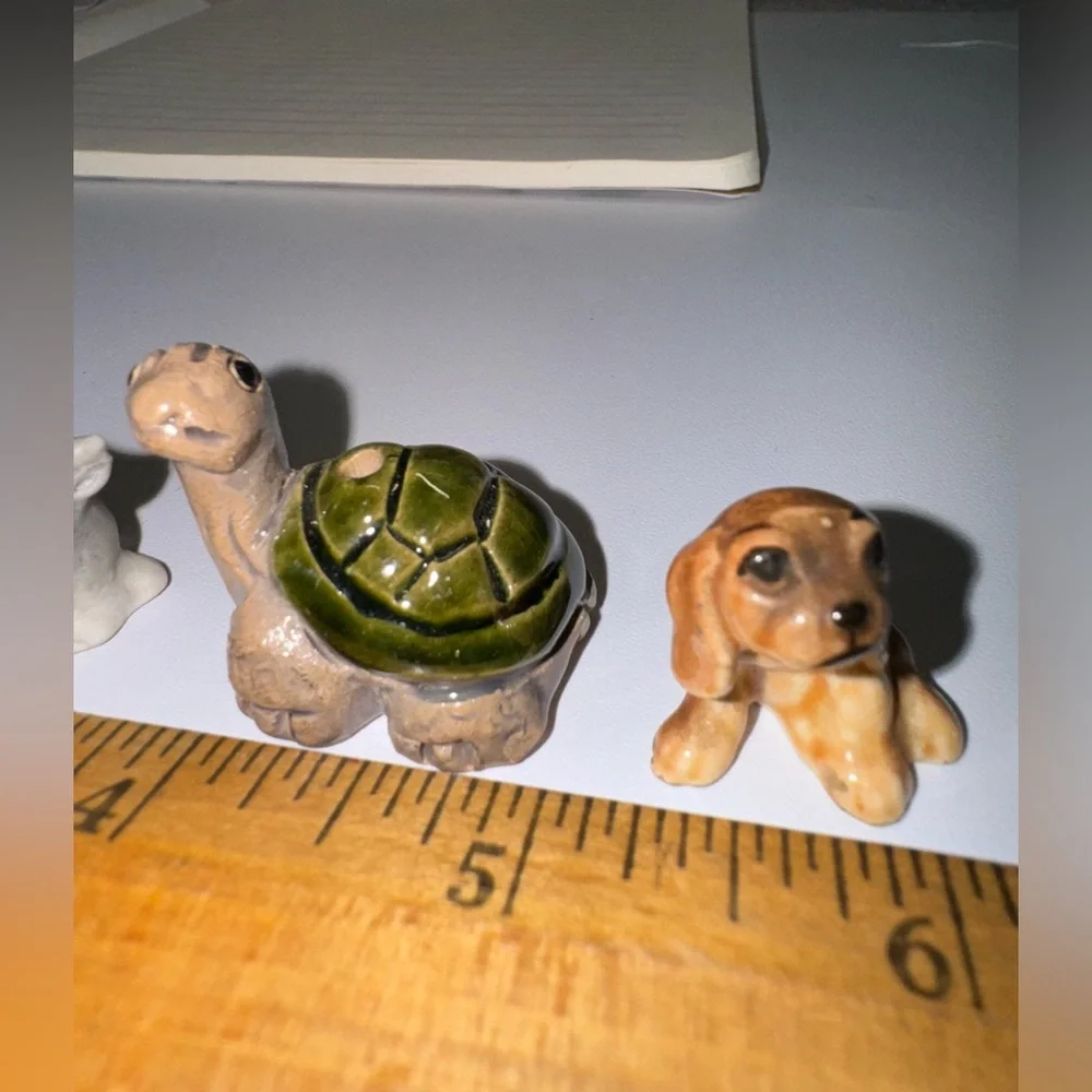 Lot of Miniature Figurines Frog Dog Turtle Polar Bear Animals Lamb Goat & Rabbit - Picture 12 of 16